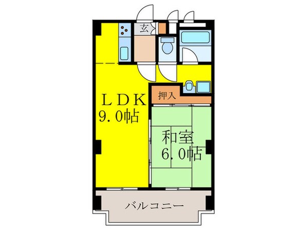 新大阪末広第1ﾊｲﾂの物件間取画像